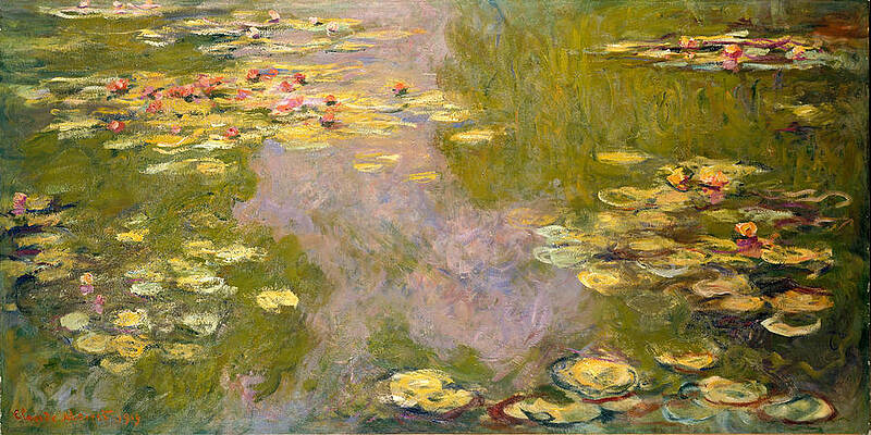 Water Lilies Print by Claude Monet