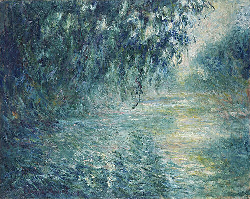 Morning on the Seine Print by Claude Monet