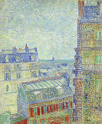 View from Theo's apartment Print by Vincent van Gogh