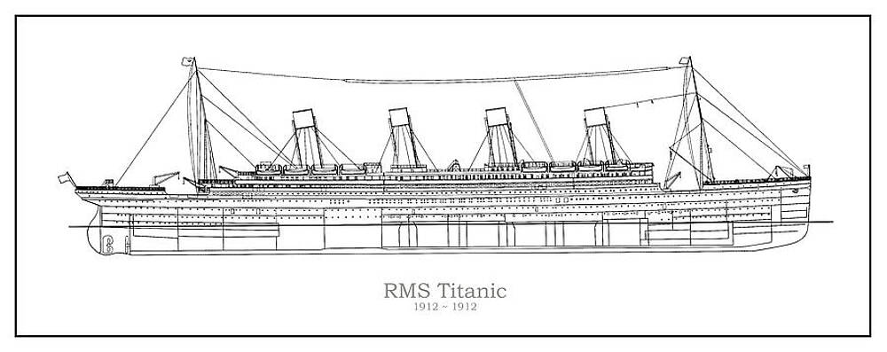 sketch of ship titanic vector on a white background Stock Vector Image   Art  Alamy