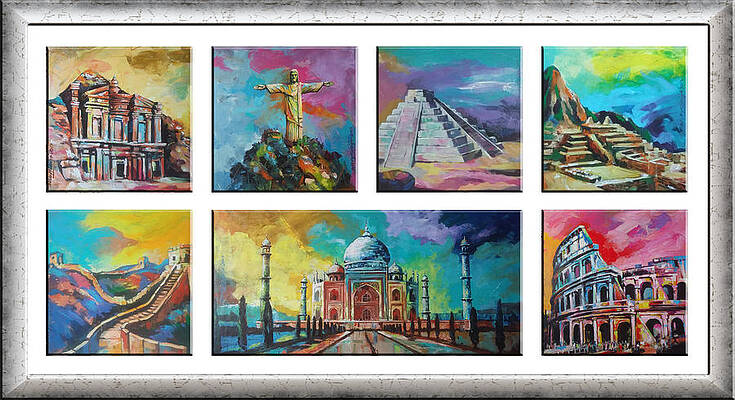 7 Wonders Paintings Fine Art America
