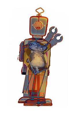 D4X X-ray Robot Art Photograph by Roy Livingston D4X X-ray Robot Art Photograph by Roy Livingston