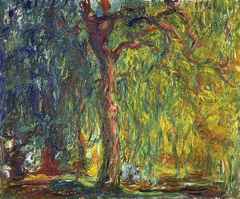Weeping Willow Print by Claude Monet