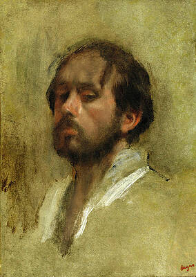 Self-Portrait Print by Edgar Degas