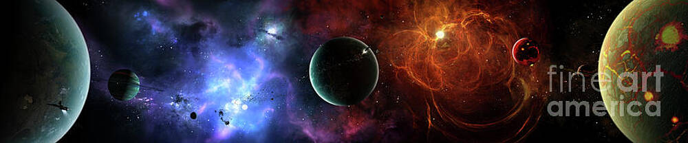 Wall Art - Digital Art - A Massive And Crowded Universe by Brian Christensen