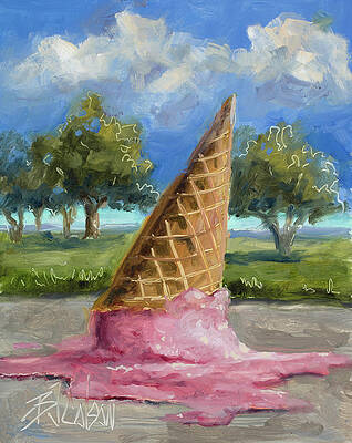Ice Cream Cone Paintings Fine Art America