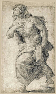 A standing figure Print by Daniele da Volterra