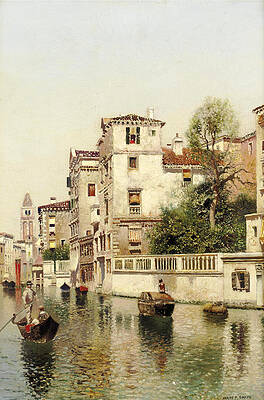 A Venetian Canal Print by Henry Pember Smith