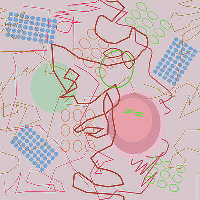 Abstract 8 pink by April Burton Abstract 8 pink by April Burton