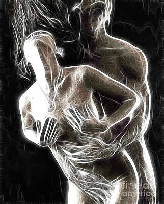 Naked art making love