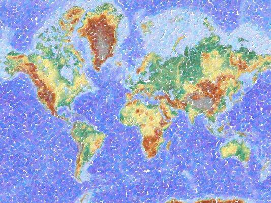 World Map Wallpaper Paintings Page 2 Of 5 Fine Art America
