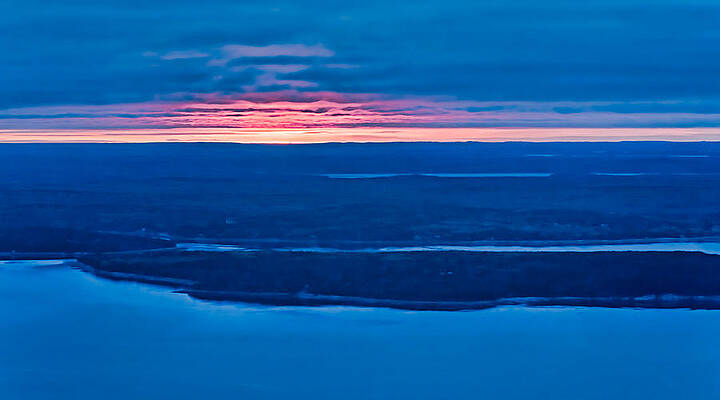 Acadia Cadillac Mountain Sunrise by John Amelia