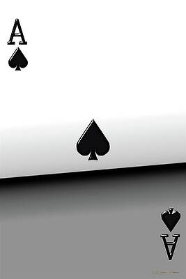 Wall Art - Digital Art - Ace of Spades   by Serge Averbukh