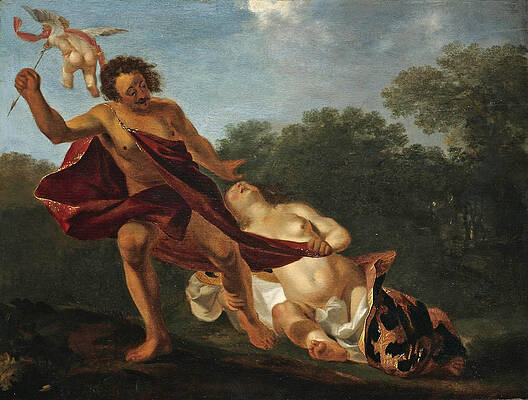 Adonis Taking Leave Of Venus Print by Abraham van Cuylenborch