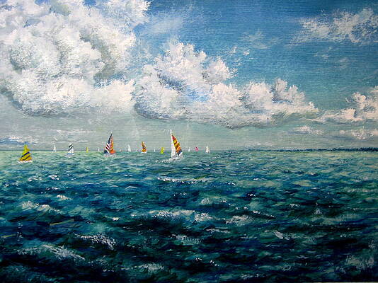 Afternoon Regatta  by Jim  Romeo 
