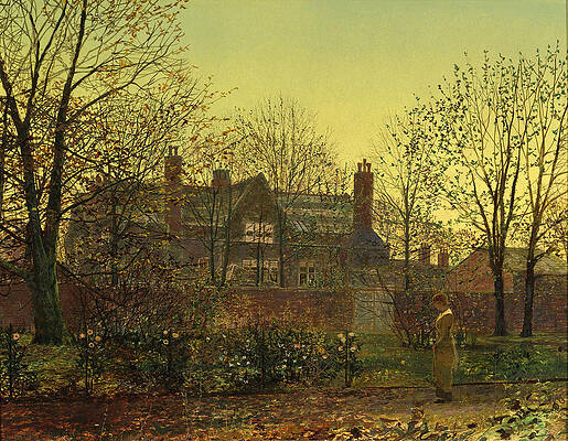All in the Golden Twilight Print by John Atkinson Grimshaw