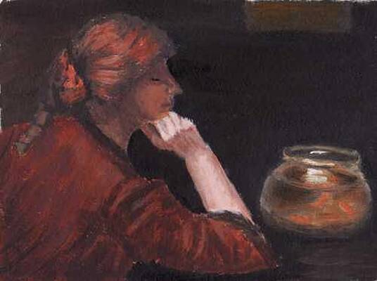 An Idle Moment Painting By Janet Couture