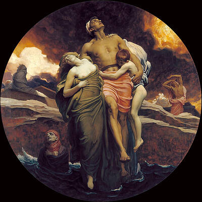And the Sea Gave Up the Dead Which Were in It Print by Frederic Leighton