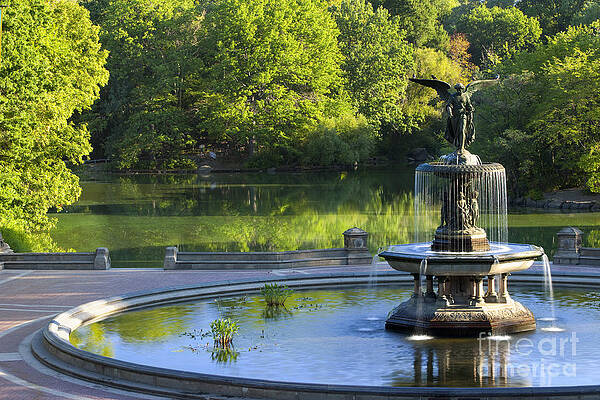 Bethesda Fountain, Central Park, Day to Night - Holden Luntz Gallery