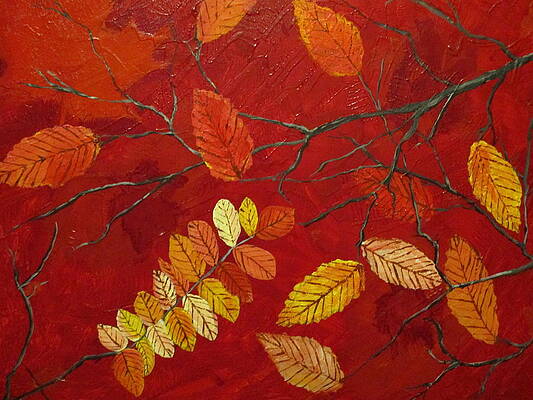  Painting - Angelica's Leaves by Daniel Nadeau