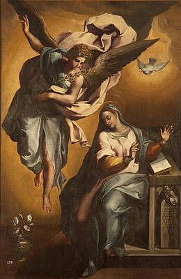 Annunciation of the Virgin Print by Gregorio Martinez