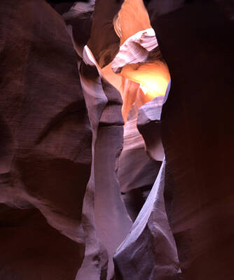 Antelope Canyon Indian Faces by Joe Hoover
