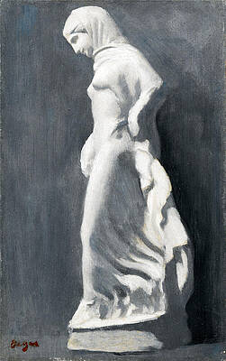 Antique Statuette. Danseuse de Tanagra Print by Edgar Degas