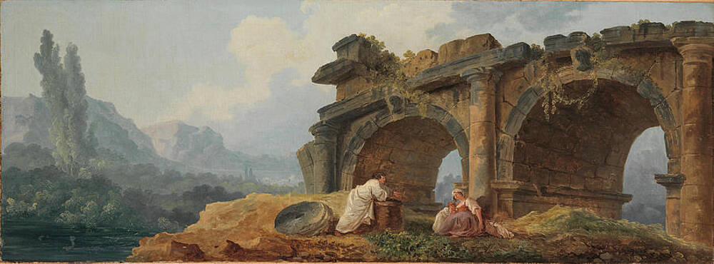 Arches in Ruins Print by Hubert Robert