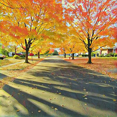 Artistic Tulsa Street by Robert Knight Artistic Tulsa Street by Robert Knight