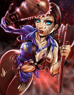 Wall Art - Painting - Ash vs Evil Dead by Pete Tapang