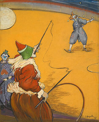 At the Circus Print by Louis Anquetin