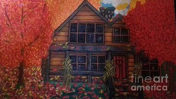 Wall Art - Drawing - Atumn in New York by Kym Petrie Elliott