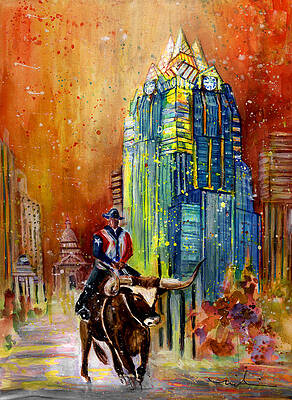Wall Art - Painting - Austin Authentic 01 by Miki De Goodaboom