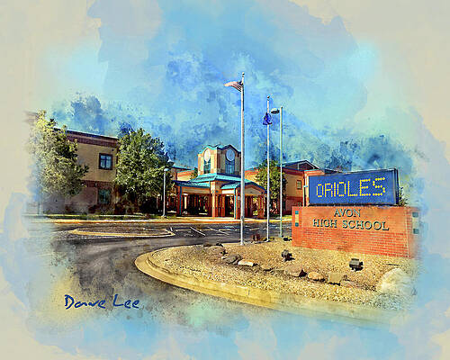 Avon Indiana High School Mixed Media By Dave Lee