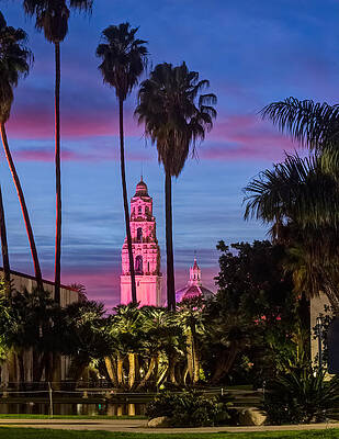 Balboa Park Bell Tower Sunset by David Weisbach