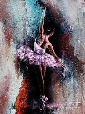 Abstract Ballerina Paintings Fine Art America