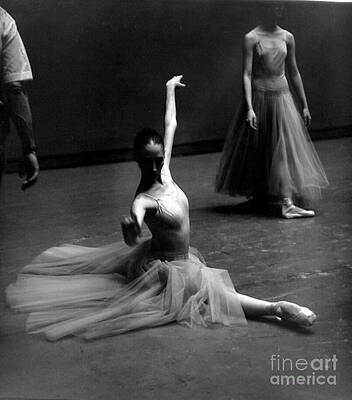 Ballerina in Seated Pose by Jesse  Gerstein