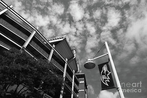Baltimore Ravens NFL Stadium Black and White by James Brunker Baltimore Ravens NFL Stadium Black and White by James Brunker