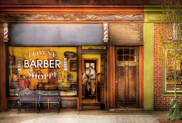 Barber Pole Spring Lake New Jersey Usa Tapestry by Vintage Images