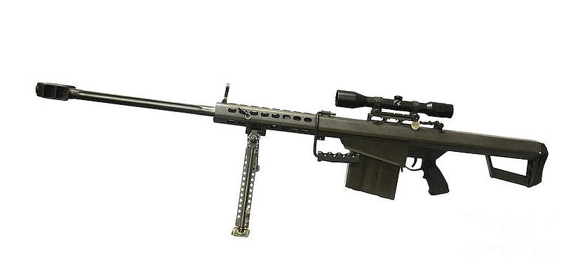 Barrett M82 M107 .50 Cal Rifle Poster Print Sniper Gift Gun Store Art