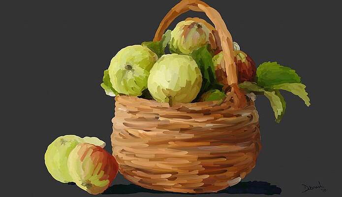 Basket of Apples by Deborah Rosier Basket of Apples by Deborah Rosier