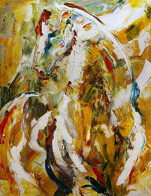 Abstract Horse Paintings Fine Art America