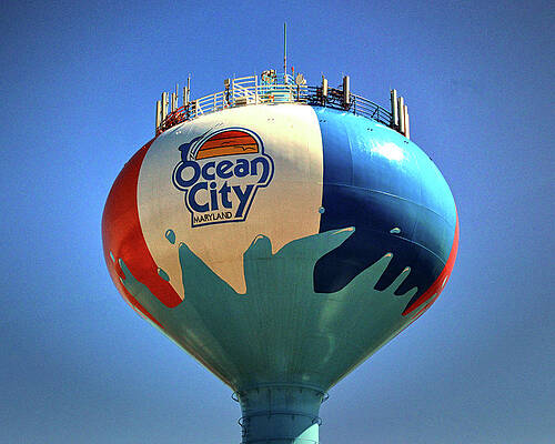 Beach Ball Water Tower in Ocean City by Bill Swartwout Beach Ball Water Tower in Ocean City by Bill Swartwout
