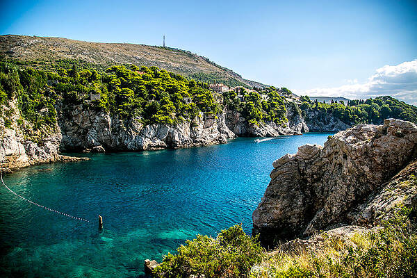 Wall Art - Photograph - Beach in Dubrovnik by Lev Kaytsner