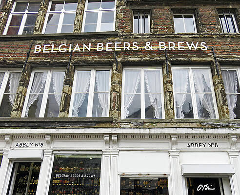 Wall Art - Photograph - Beers and Brews are Big in Belgium by Claudia O'Brien