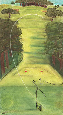 Abstract Golf Art Pixels