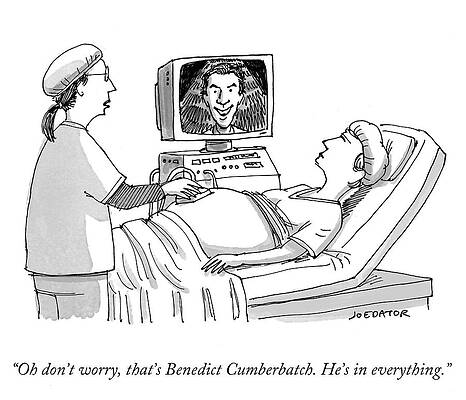 Wall Art - Drawing - Benedict Cumberbatch in Everything by Joe Dator