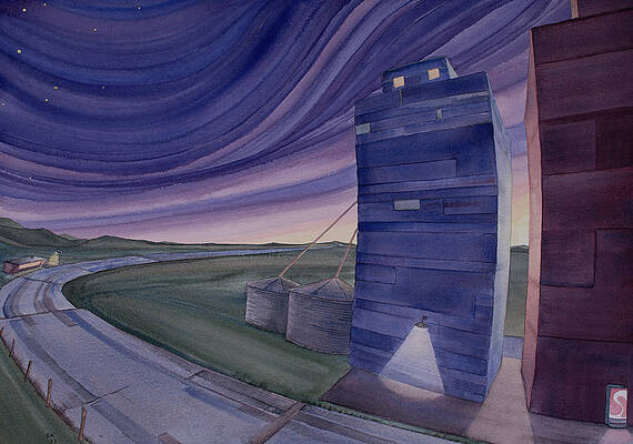 Wall Art - Painting - Between the Elevators II by Scott Kirby