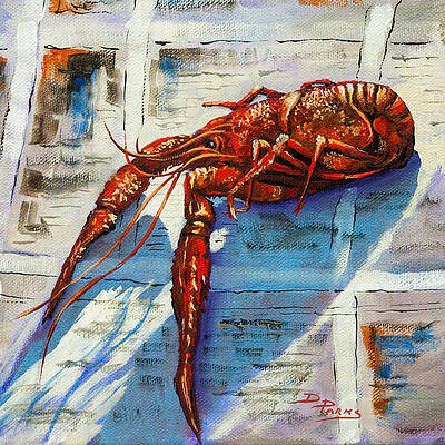  The Stupell Home Décor Collection Striped Seafood Watercolor  Summer Lobster with Butter Framed Giclee Texturized Art, 12 x 12,  Multi-Color : Home & Kitchen