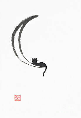 Black Cat Drawings Fine Art America